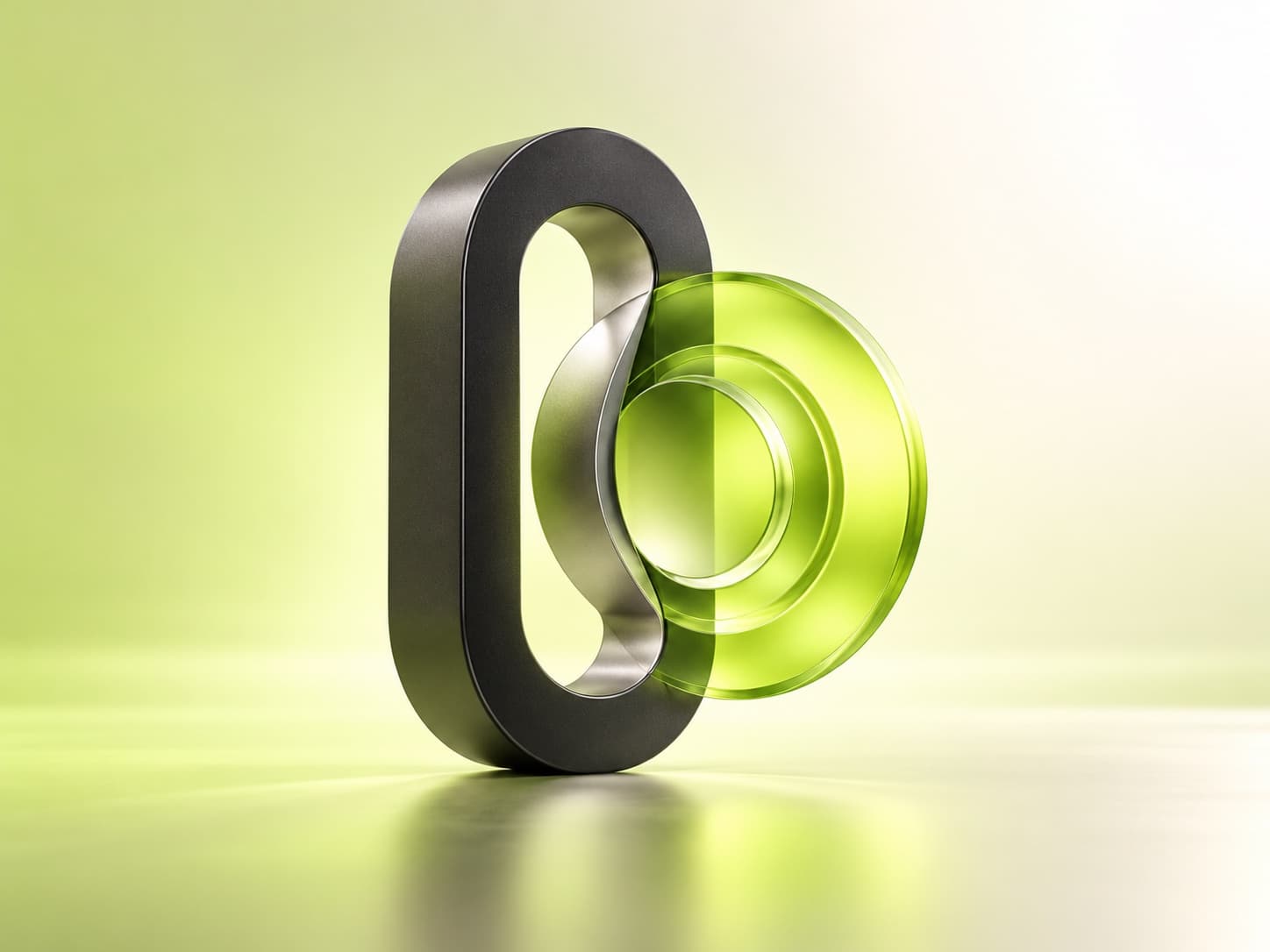 Lime and graphite forms representing content and advertising together