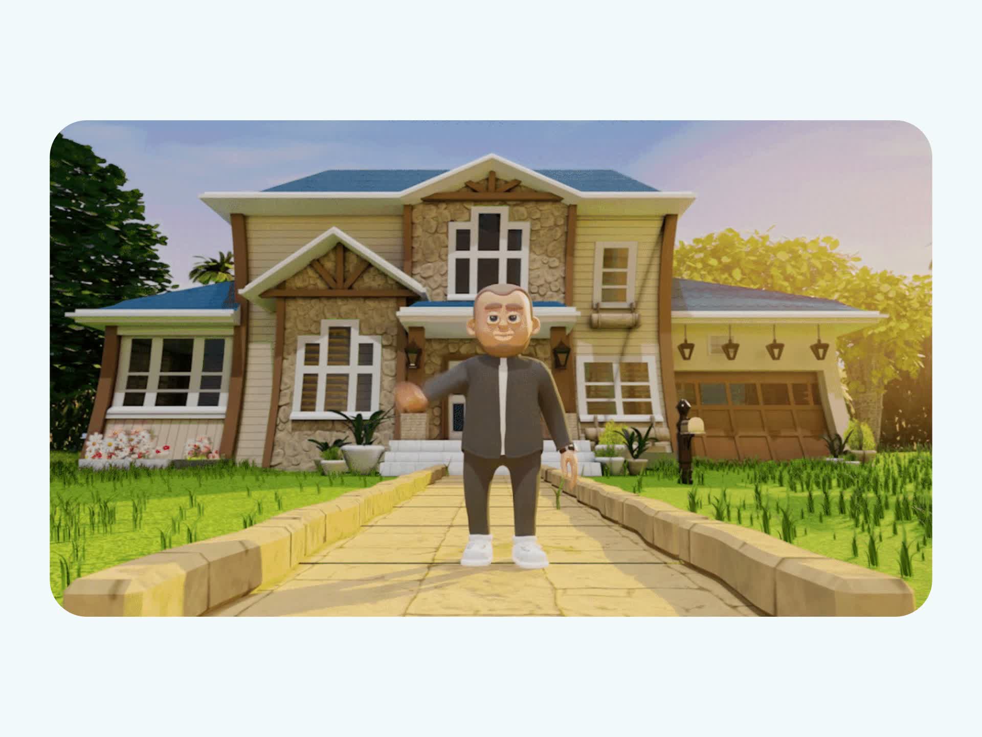Game cartoon realistic animation